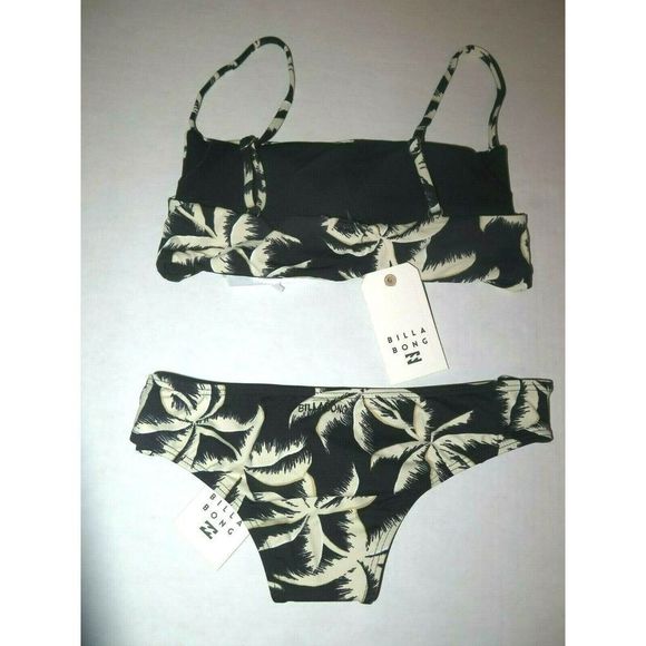 Billabong Sz S/8 Palm Side 2 Piece Swimsuit Hawaii Lo & Matching Bralette $94+ - Picture 8 of 8